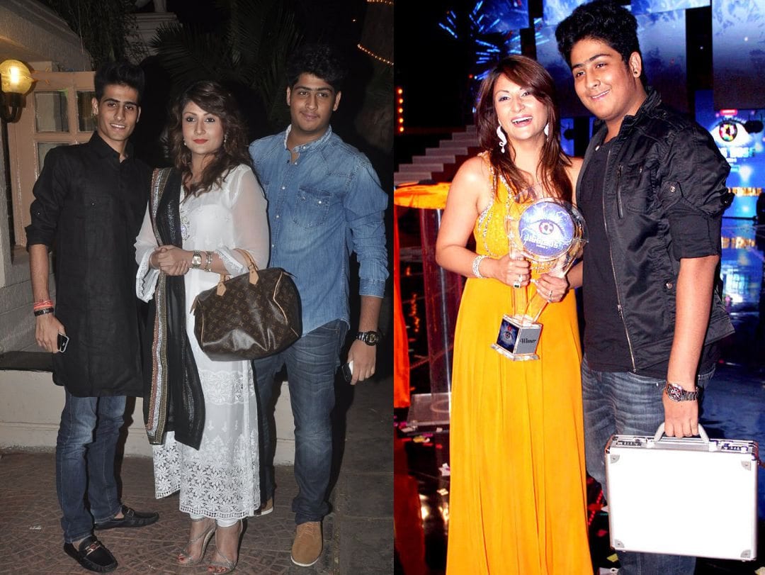 Urvashi Dholakia with her sons were at Ekta Kapoor's Diwali Party