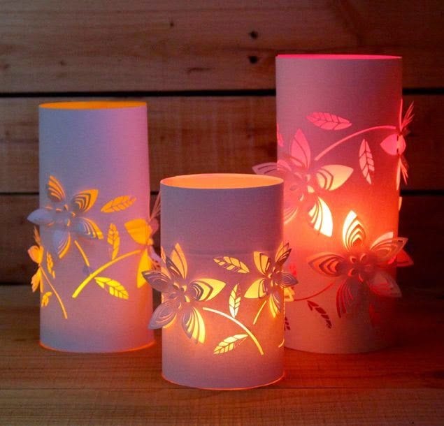 Diwali Colorful Paper Lamps